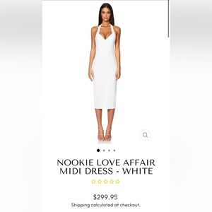 Nookie Love Affair Midi Dress - White